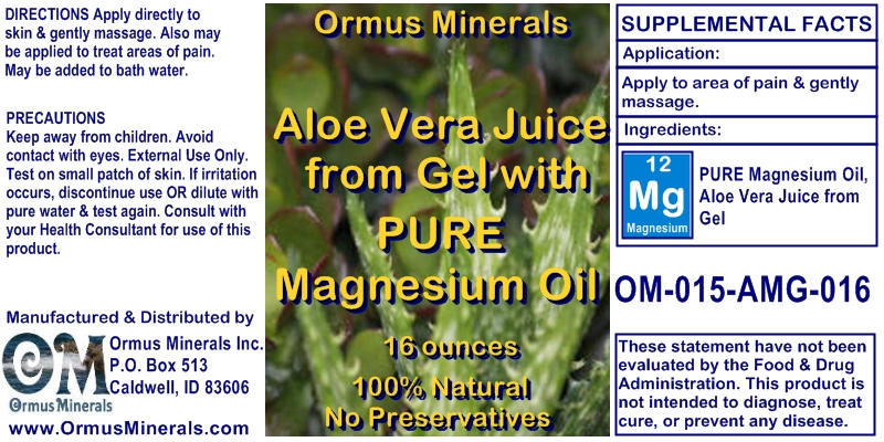 Magnesium Oil with Aloe Vera