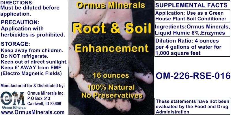 Ormus Minerals Root & Soil Enhancement Ormus Minerals Root & Soil Enhancement